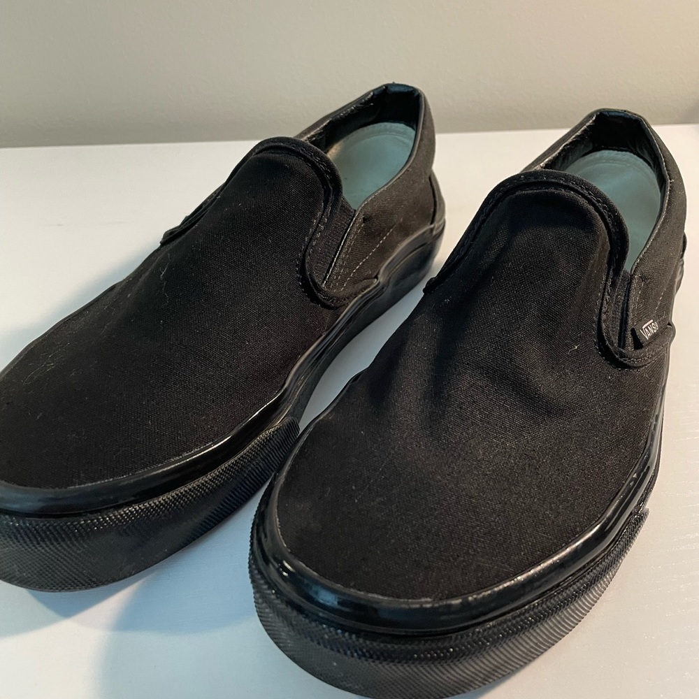 Black Slip On Vans